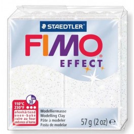 Fimo effect 052 Bianco Glitter