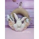 Ghirlanda cionfosa 
beige coniglietto
personalizzabile