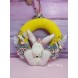 Ghirlanda cionfosa 
giallo coniglietto
personalizzabile