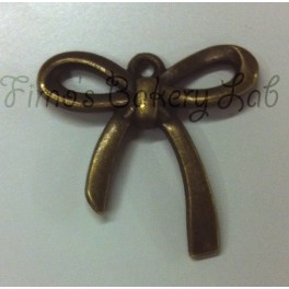 Charm Fiocco color bronzo